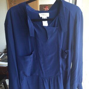 Etoile Isabel Marant Navy Blue Silk Blouse